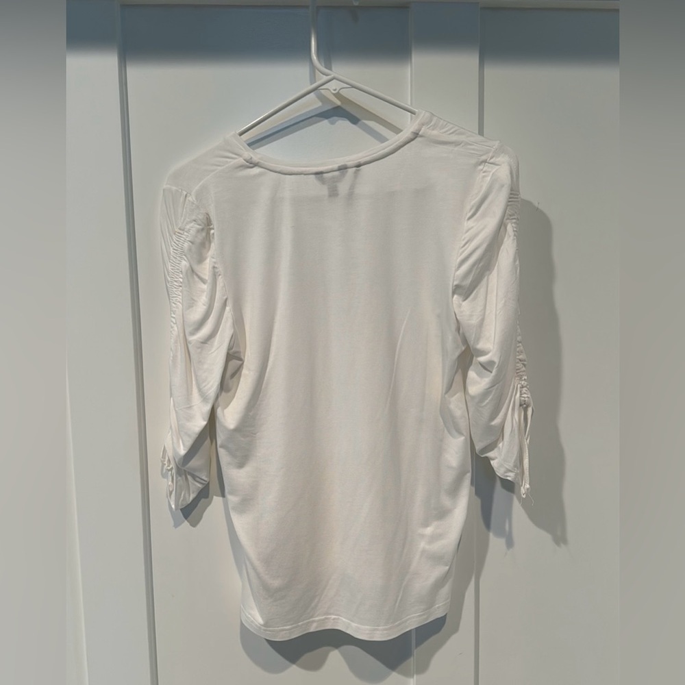 Buffalo 3/4 Rouched Sleeve Top - Picture 3 of 5